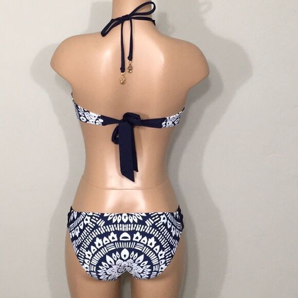 ..Trina Turk blue and white bikini. 12/10. NWT - Picture 8 of 13